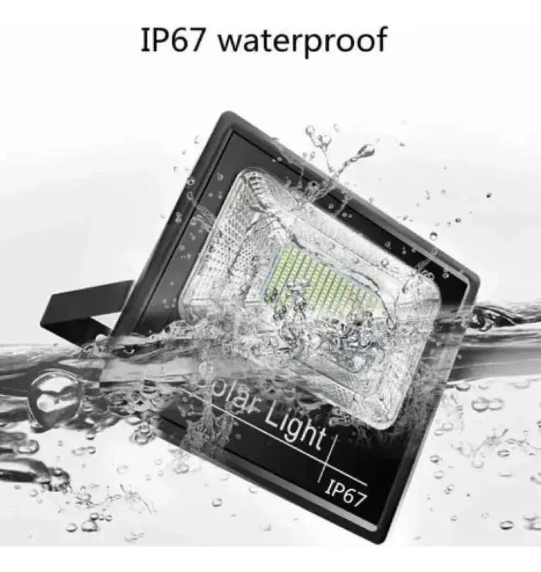 FOCO REFLECTOR LED 100W CON PANEL SOLAR Y CONTROL REMOTO - 3