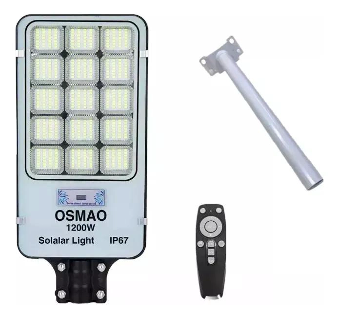 FOCO SOLAR EXTERIOR 1200W LUZ LED POTENTE BLANCO - 1