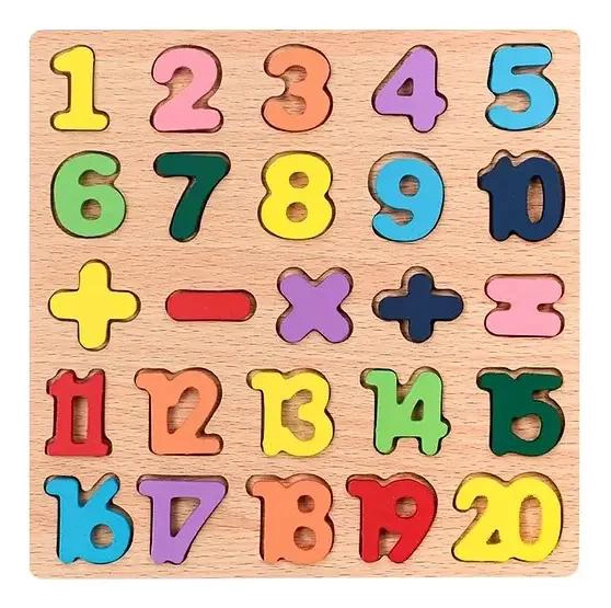 ROMPECABEZAS DIDACTICO DE MADERA CON LETRAS Y NUMEROS - 3