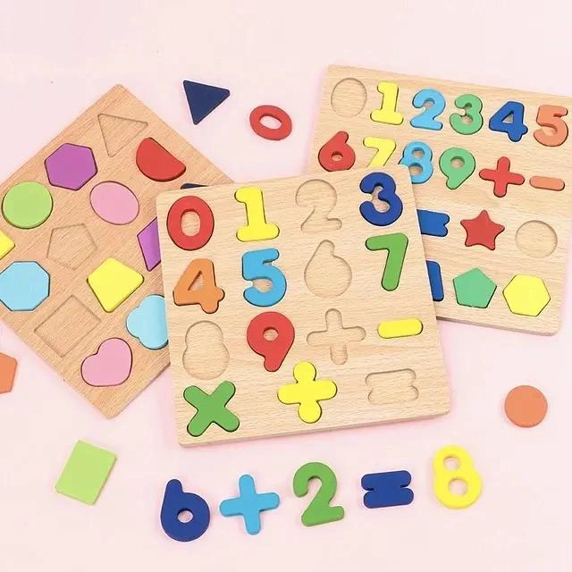 ROMPECABEZAS DIDACTICO DE MADERA CON LETRAS Y NUMEROS - 4