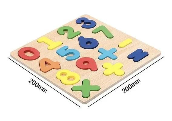 ROMPECABEZAS DIDACTICO DE MADERA CON LETRAS Y NUMEROS - 5