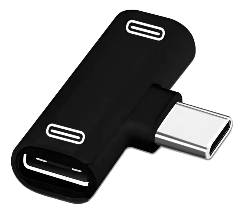 GENÉRICO ADAPTADOR DUAL TIPO C PARA AUDIO Y CARGA