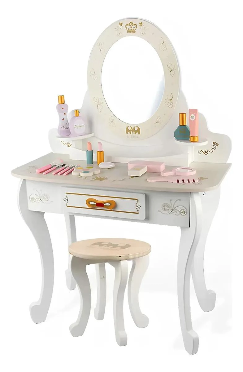 TOCADOR DIDACTICO DE MADERA PARA NIÑAS - 1