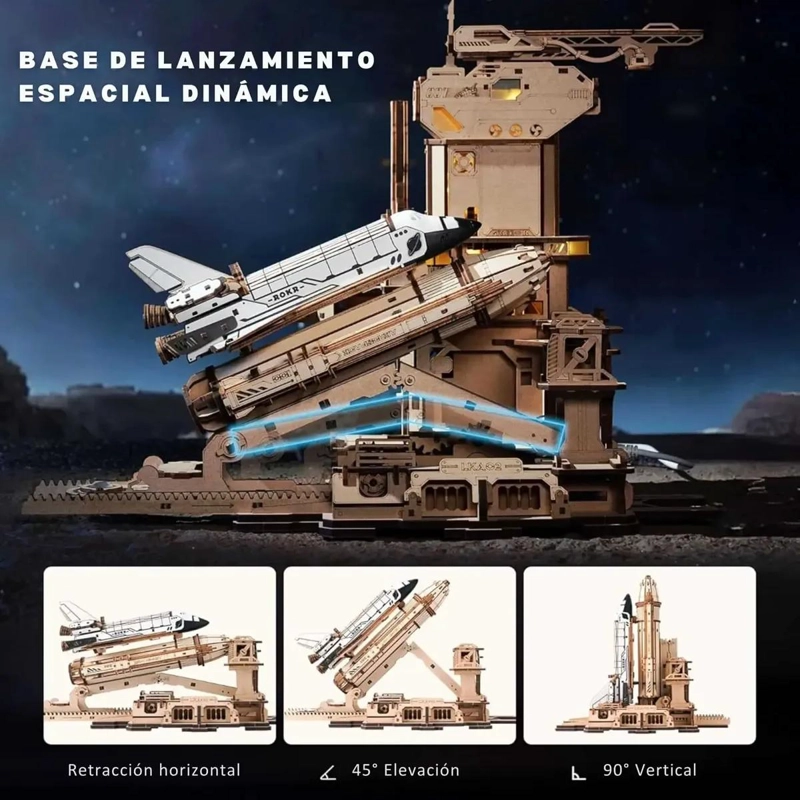 PUZZLE 3D DE MADERA TRANSBORDADOR ESPACIAL - 2