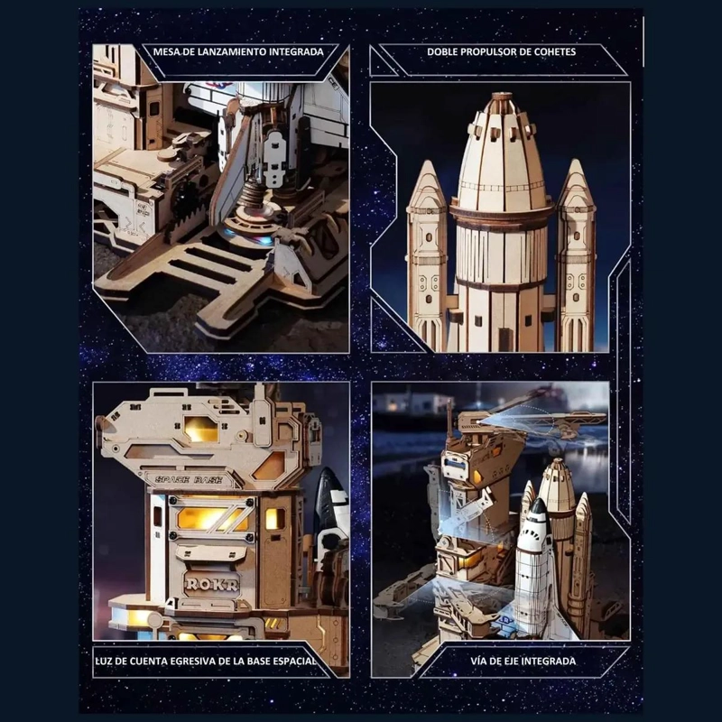 PUZZLE 3D DE MADERA TRANSBORDADOR ESPACIAL - 5