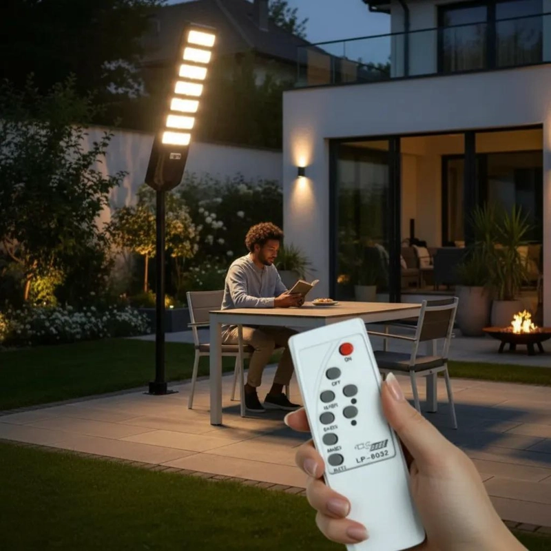 FOCO LED SOLAR 1200W EXTERIOR CON PANEL Y CONTROL - 3