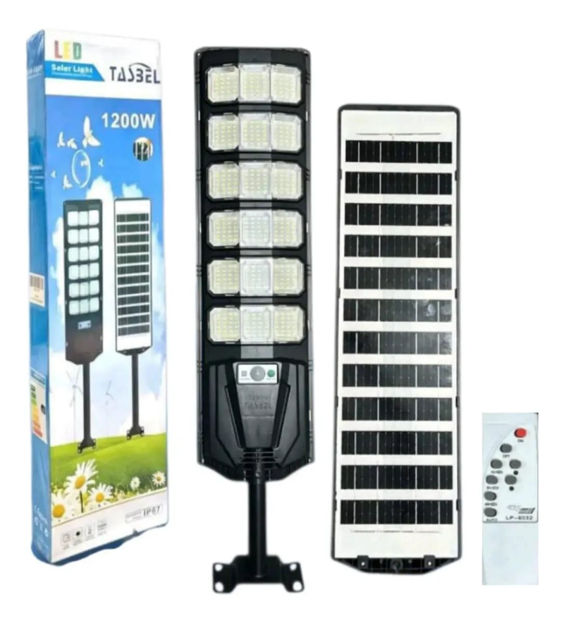 FOCO LED SOLAR 1200W EXTERIOR CON PANEL Y CONTROL - 5