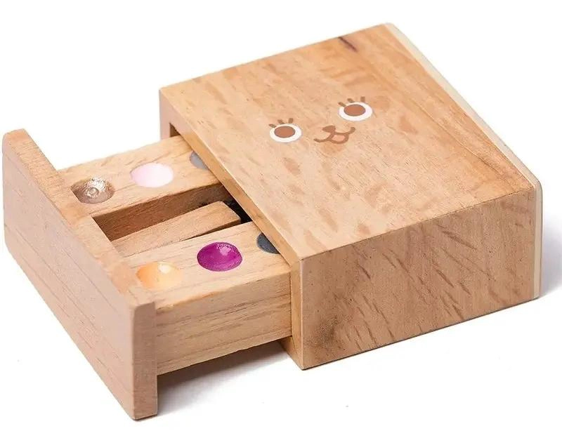 SET DE BELLEZA Y MAQUILLAJE DE MADERA PARA NIÑOS - 4