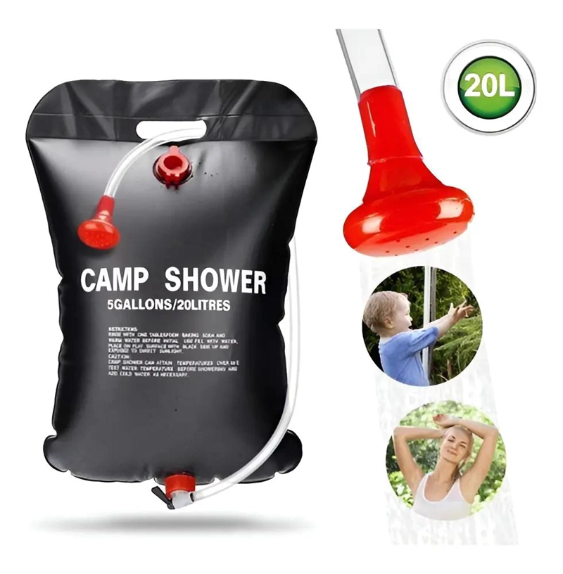 DUCHA PORTATIL COMPACTA PARA CAMPING Y PLAYA 20 L - 3