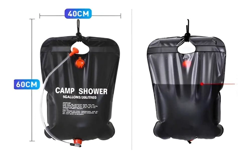 DUCHA PORTATIL COMPACTA PARA CAMPING Y PLAYA 20 L - 5