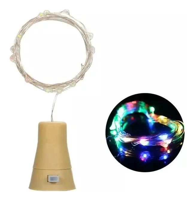 PACK 10 LUCES LED SOLARES TIPO CORCHO PARA BOTELLAS - 3