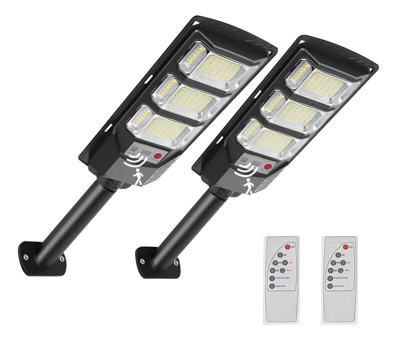 REFLECTOR SOLAR LED EXTERIOR CON SENSOR Y MANDO 2 PIEZAS - 2