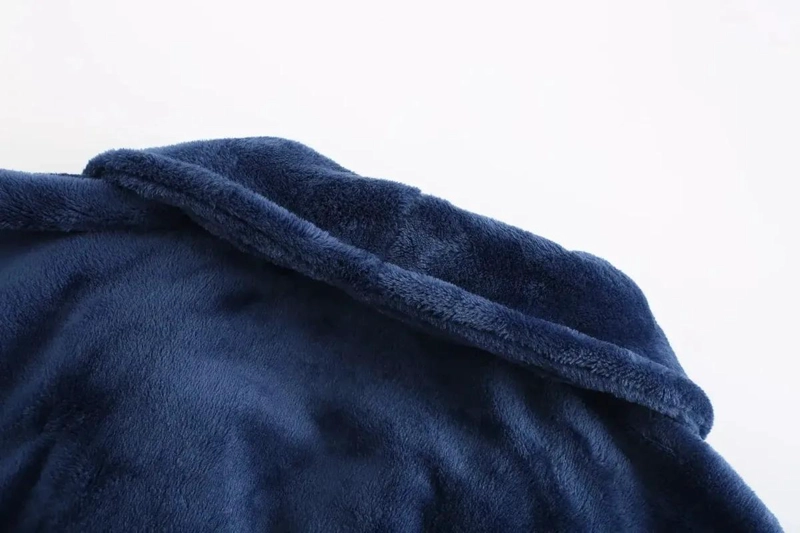 BATA DE BAÑO PARA CABALLEROS EN POLAR INVIERNO - 5