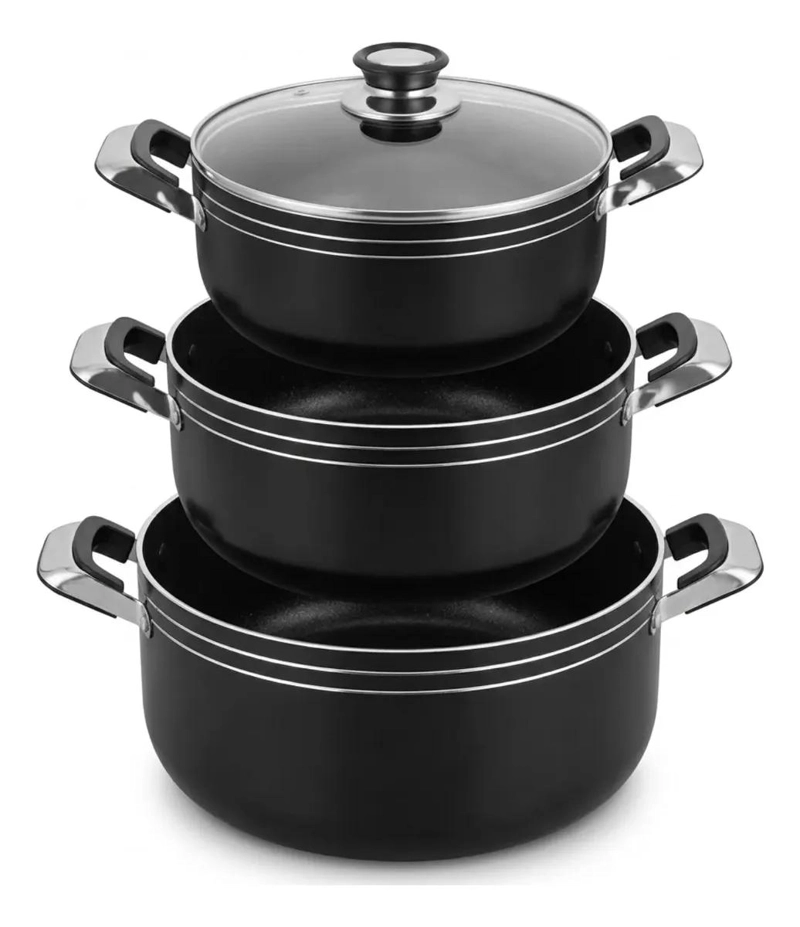 BATERIA DE COCINA 6 PIEZAS ALUMINIO ANTIADHERENTE - 1