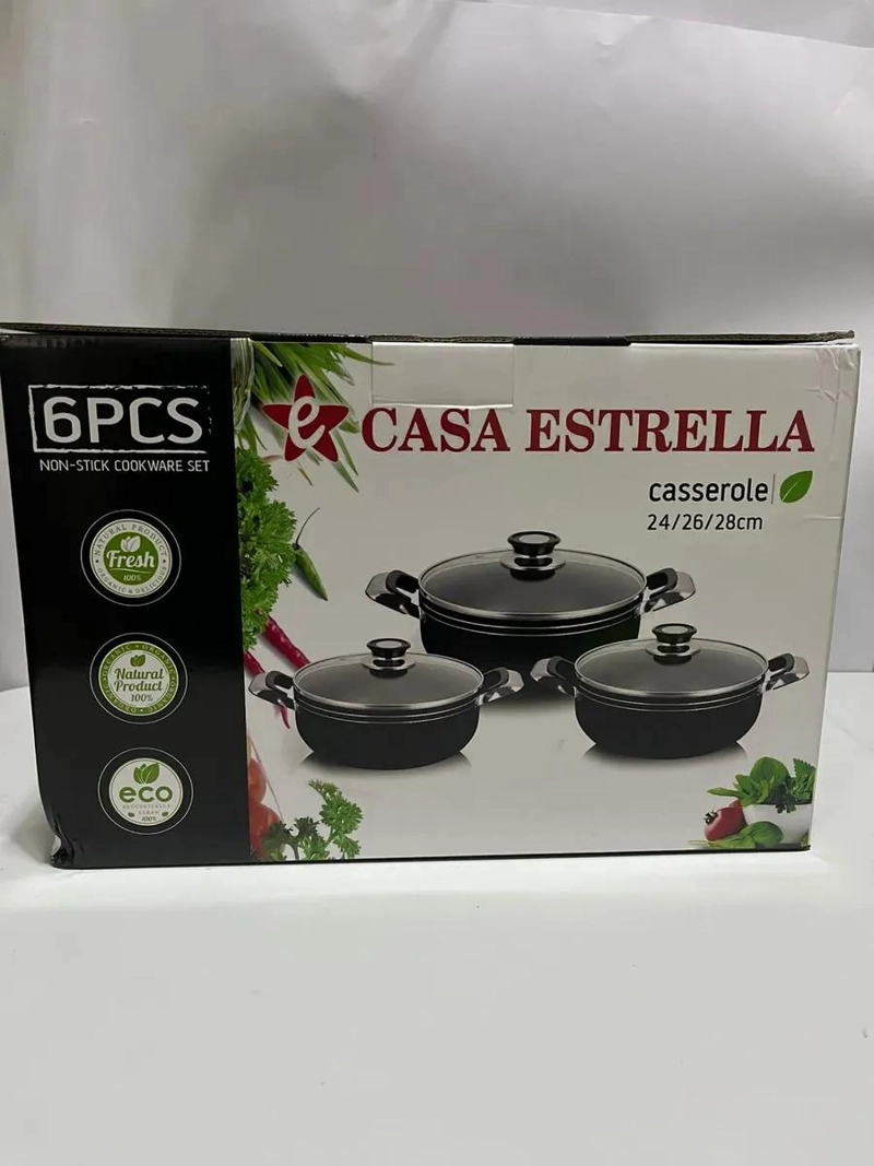 BATERIA DE COCINA 6 PIEZAS ALUMINIO ANTIADHERENTE - 3
