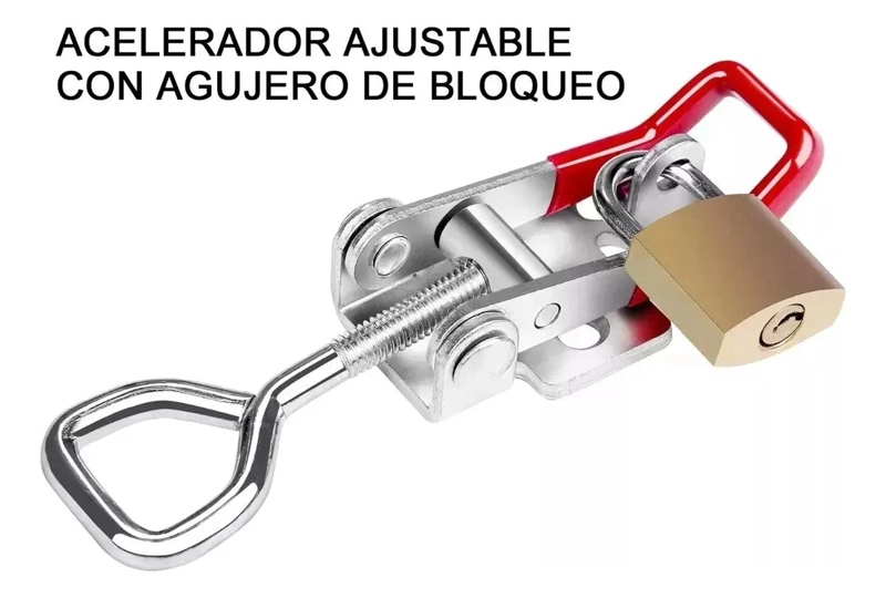SUJETADORES RAPIDOS CON PALANCA Y CERROJO 5 UNIDADES - 4