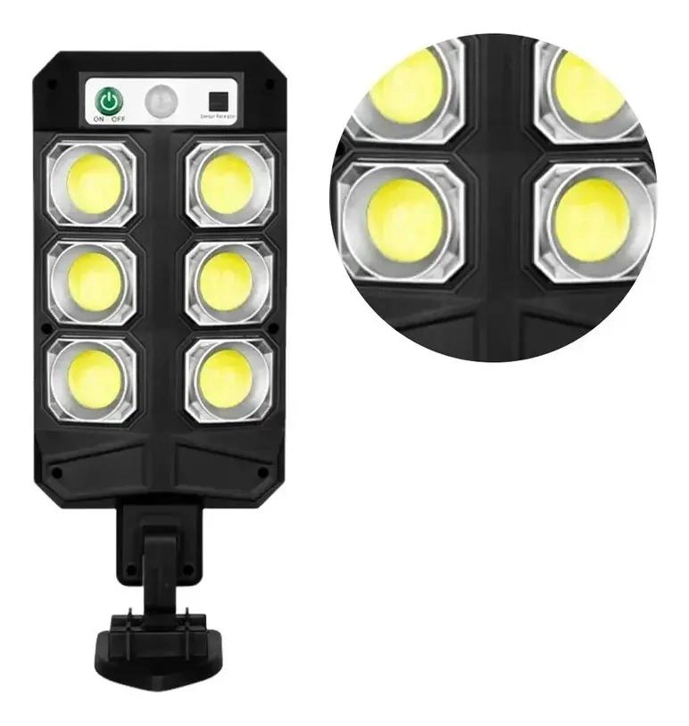 PACK 4 LAMPARAS FOCO SOLAR EXTERIOR CON SENSOR Y CONTROL - 3