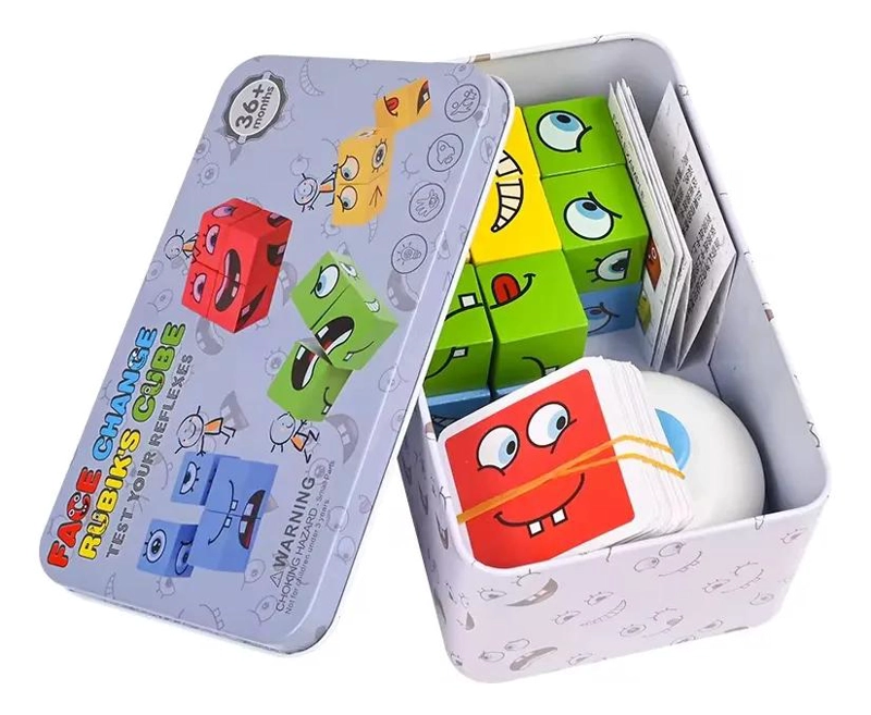 JUEGO DIDACTICO DE MADERA CON EXPRESIONES Y TIMBRE - 1
