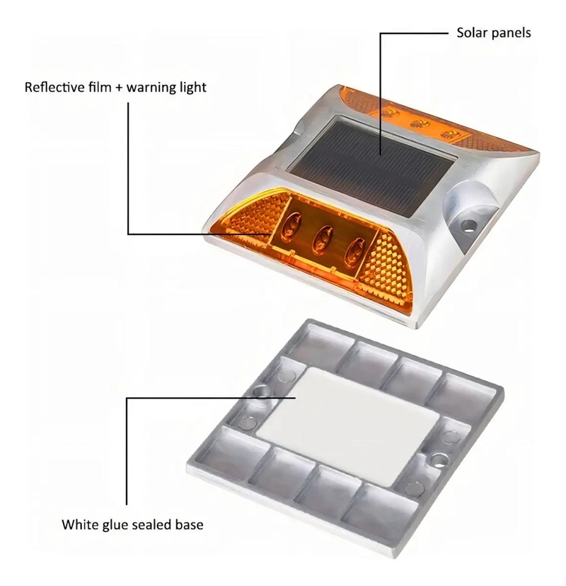 TACHAS REFLECTORAS LED OJOS DE GATO PARA CARRETERA - 4