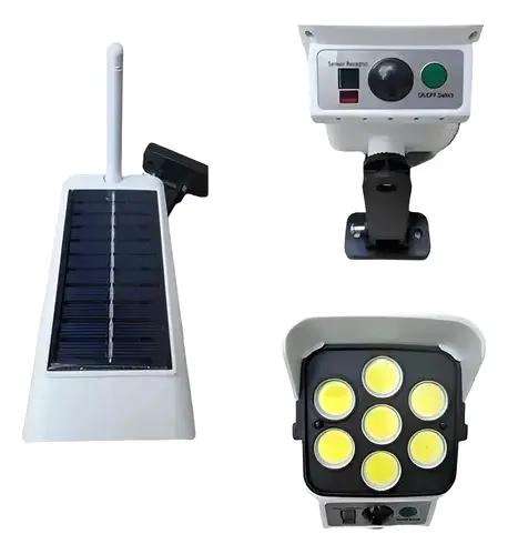 PACK 6 FOCOS SOLARES TIPO CAMARA CON SENSOR 150W - 1