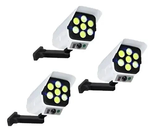 PACK 6 FOCOS SOLARES TIPO CAMARA CON SENSOR 150W - 2