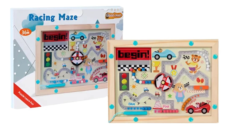 LABERINTO MAGNE TICO DE MADERA PARA NIÑOS - 1