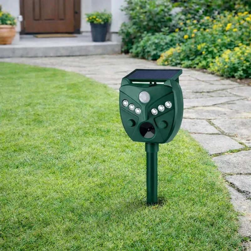 REPELENTE ULTRASONICO PARA ANIMALES Y AVES CON SENSOR DE - 3