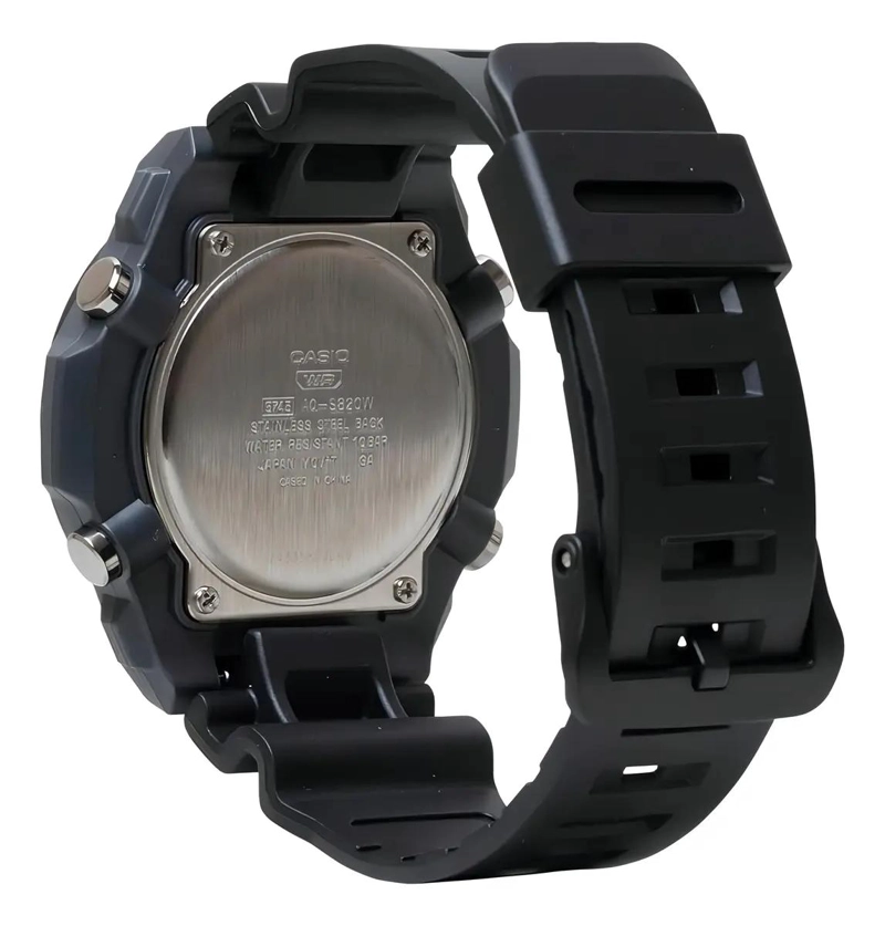 RELOJ SOLAR PARA HOMBRE CON CORREA NEGRA - 4