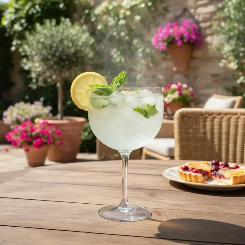 SET 5 COPAS GRANDES PARA GIN TONIC REUTILIZABLES - 1