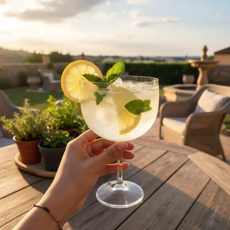SET 5 COPAS GRANDES PARA GIN TONIC REUTILIZABLES - 4