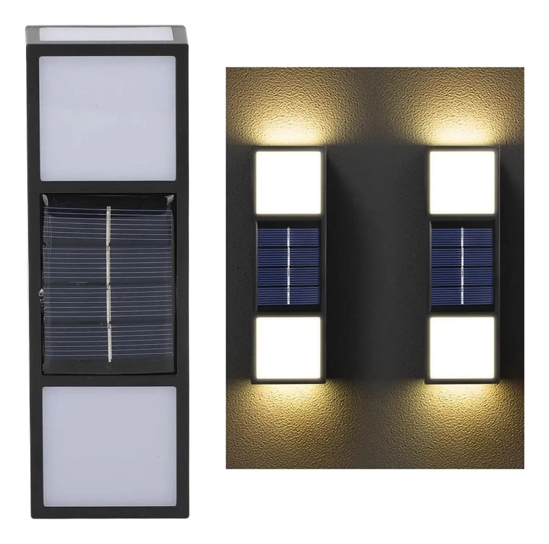 PACK 4 APLIQUES FOCO SOLAR EXTERIOR LED BIDIRECCIONAL - 1