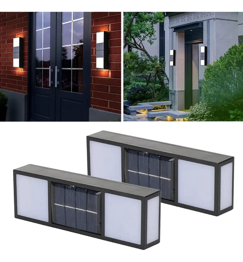PACK 4 APLIQUES FOCO SOLAR EXTERIOR LED BIDIRECCIONAL - 3