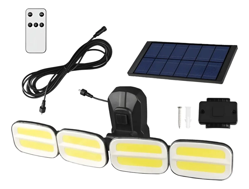FOCO SOLAR CON SENSOR DE MOVIMIENTO PARA EXTERIORES - 1