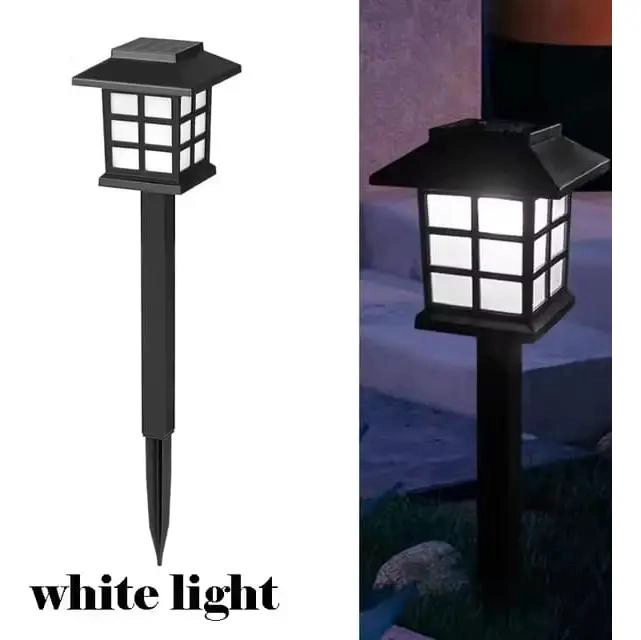 PACK 4 ESTACAS SOLARES CON FAROL LED PARA JARDIN - 4