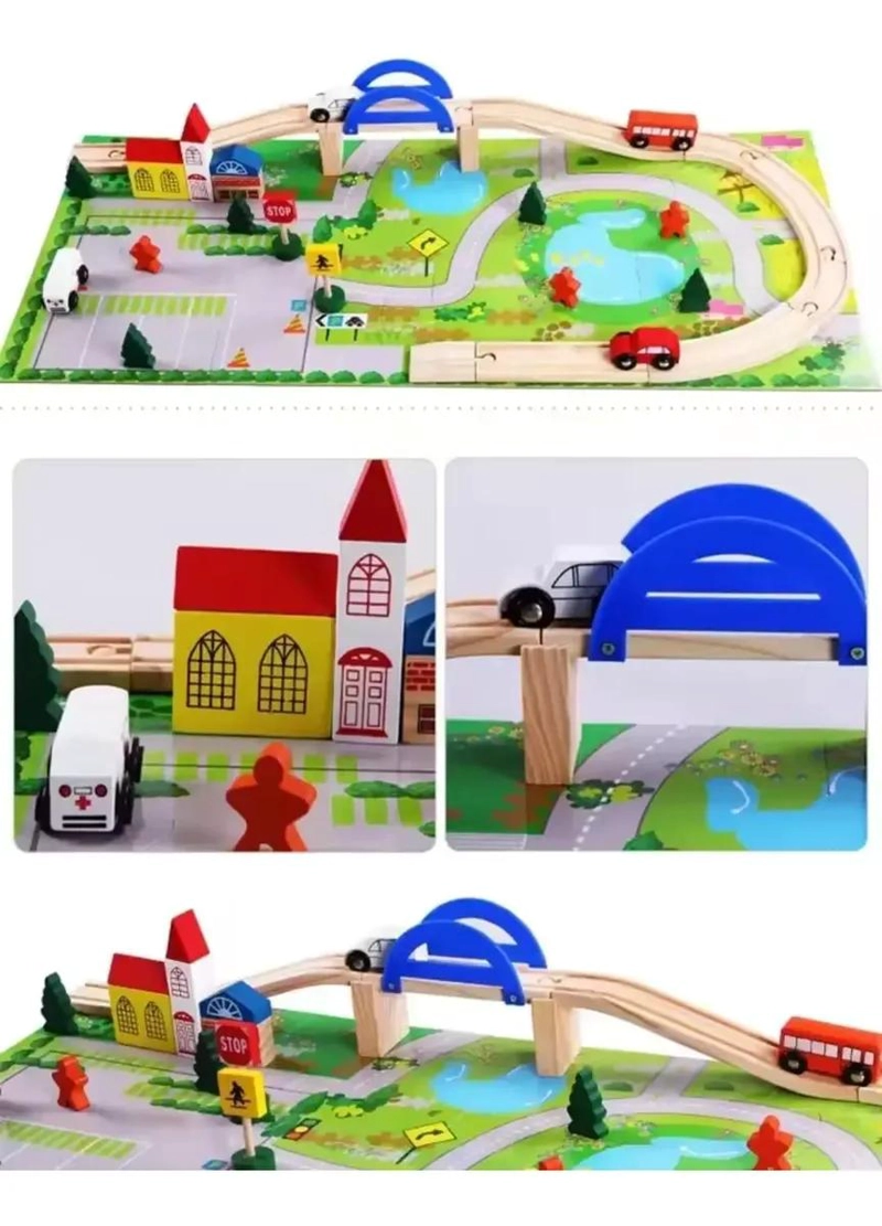 PISTA DIDACTICA DE MADERA PARA NIÑOS - 3