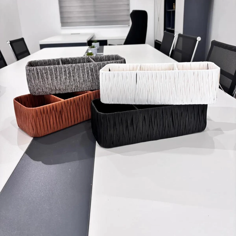 ORGANIZADOR MULTIUSO DE MIMBRE EN 4 COLORES - 4