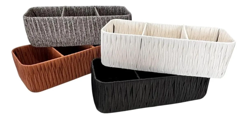ORGANIZADOR MULTIUSO DE MIMBRE EN 4 COLORES - 5