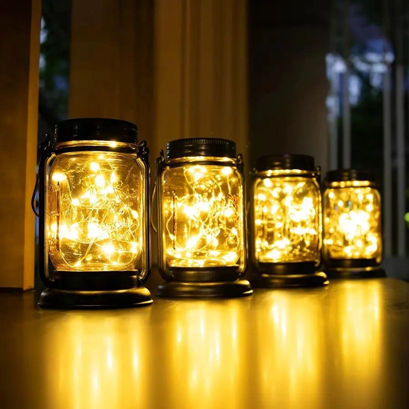 FAROL SOLAR LED PARA JARDIN LUZ CALIDA PACK 2 - 5