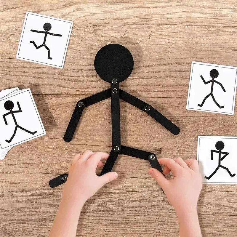 JUGUETE EDUCATIVO MONTESSORI HOMBRE PALO DE MADERA - 2