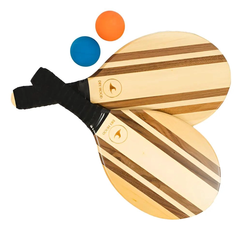 PALETA DE PLAYA HAWAIAN 42 CM CON 2 PELOTAS - 1