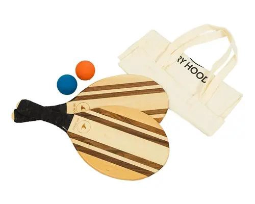 PALETA DE PLAYA HAWAIAN 42 CM CON 2 PELOTAS - 2