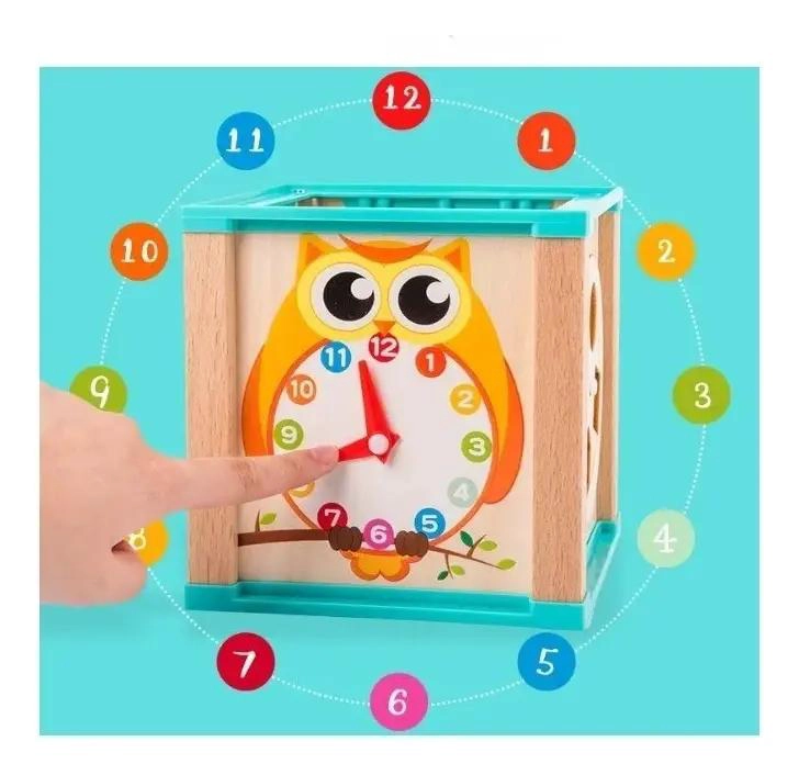 CUBO DIDACTICO DE MADERA PARA ESTIMULACION INFANTIL - 3