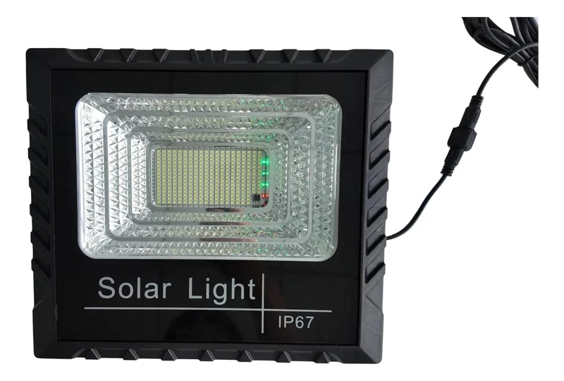 FOCO LED REFLECTOR SOLAR PARA EXTERIOR CON SOPORTE Y MAND - 1