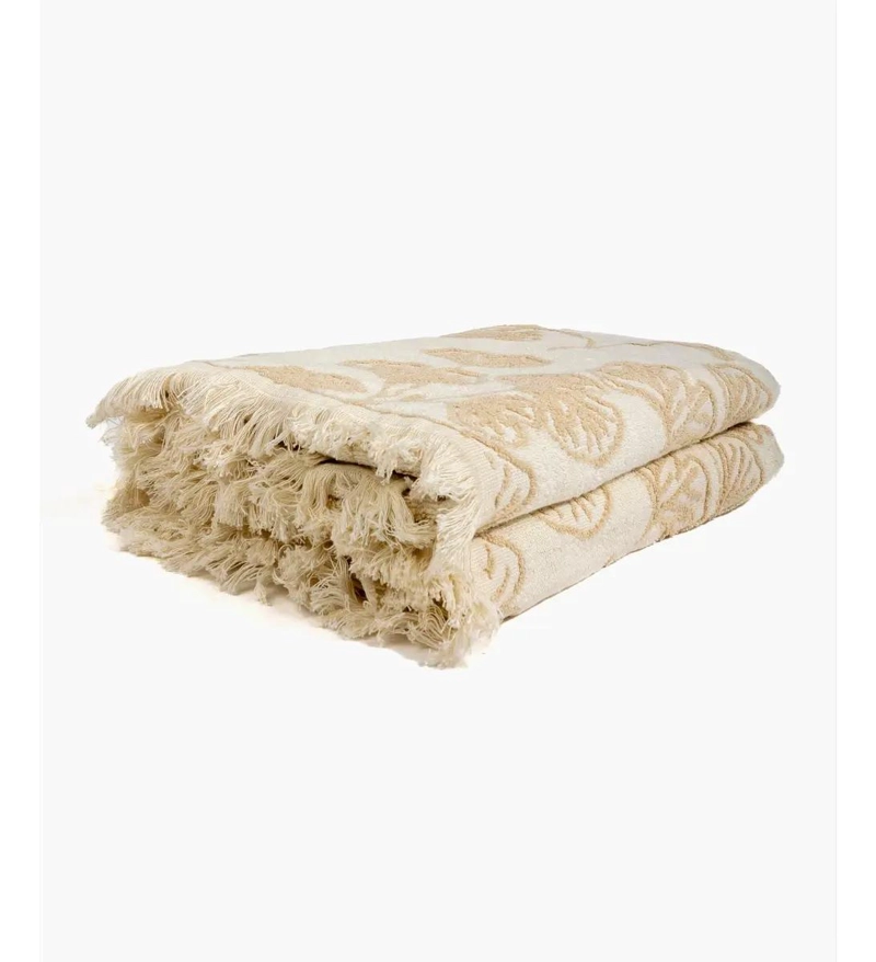 TOALLA MEDIANA DE ALGODON BEIGE - 2