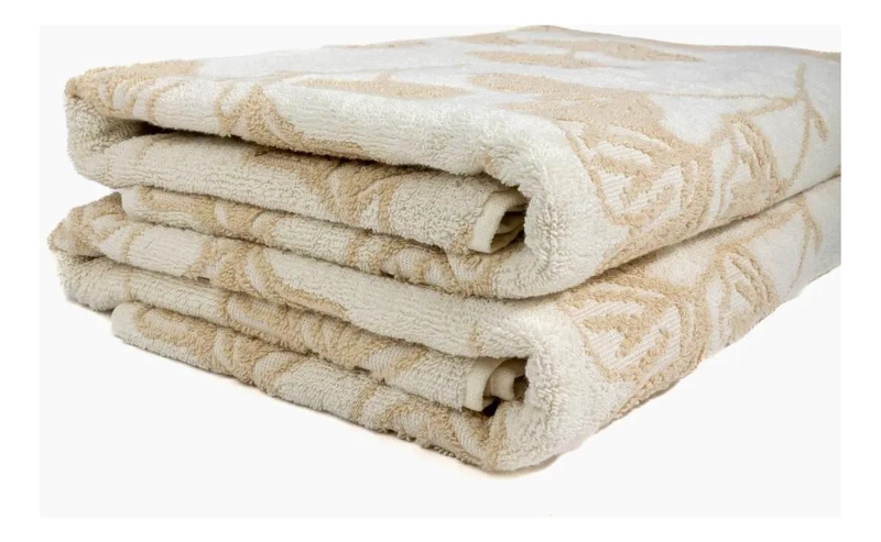 TOALLA MEDIANA DE ALGODON BEIGE - 3