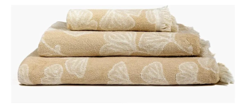 TOALLA MEDIANA DE ALGODON BEIGE - 5