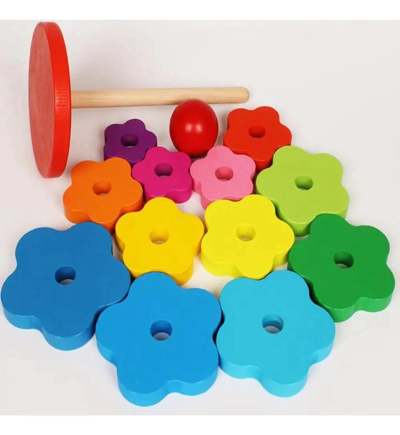 TORRES APILABLES DE MADERA PARA JUEGO EDUCATIVO - 5