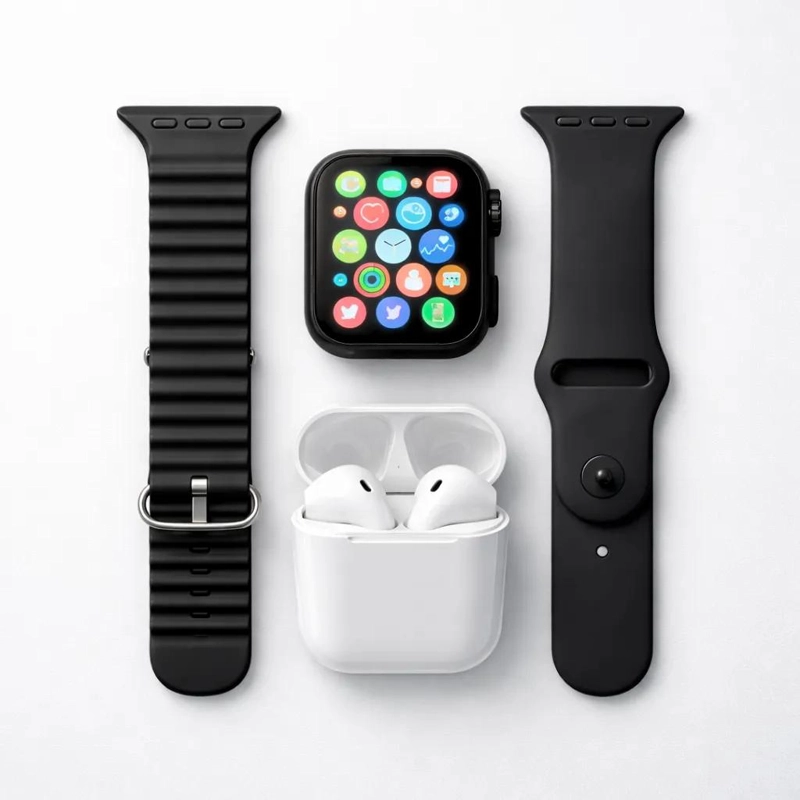 GENÉRICO SMARTWATCH I8 ULTRA CON AURICULARES BLUETOOTH PARA IOS Y 
