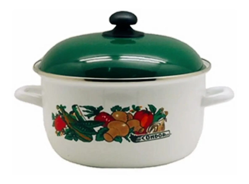 OLLA ENLOZADA 18 CM 1.5 LITROS PARA COCINA - 1