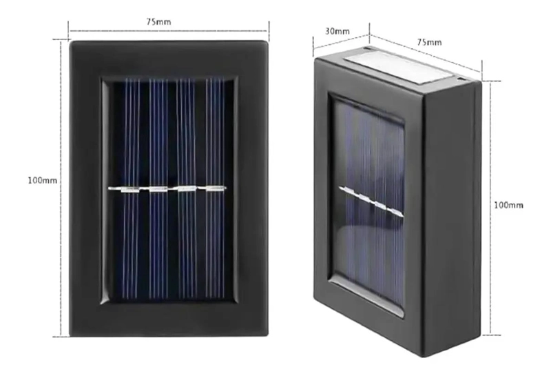 PACK 6 FOCOS LED SOLARES PARA EXTERIOR LUZ CALIDA - 2